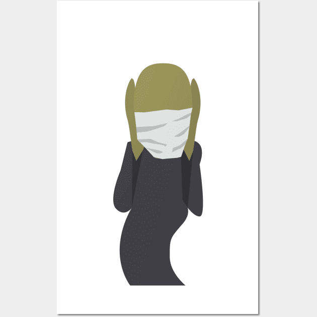 The Scream in Facemask 2020 Vibes Wall Art by MichelleBoardman